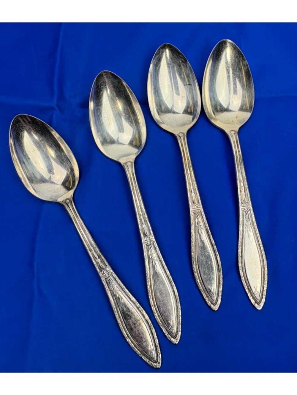 Vintage WM A Rogers Ramona Brentwood Lakewood 1928 Tablespoon Silverplate (4)